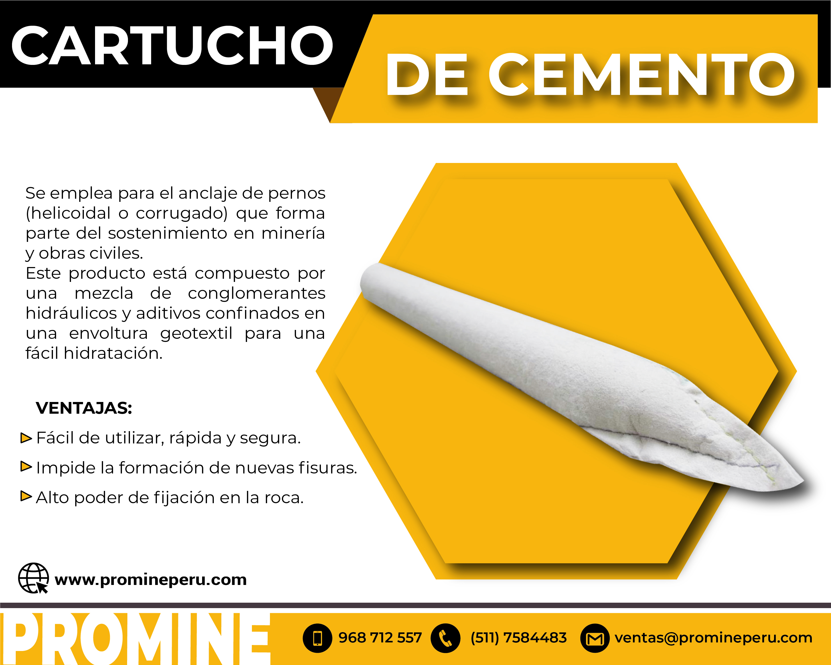 CARTUCHO DE CEMENTO